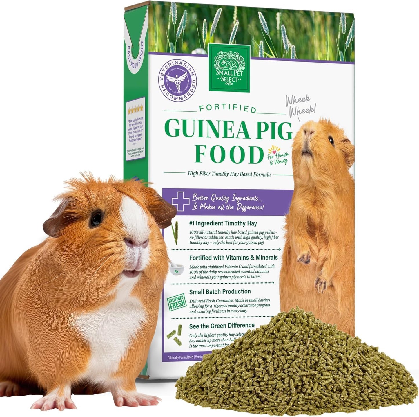 Guinea Pig Food Pellets, 5 Lb.