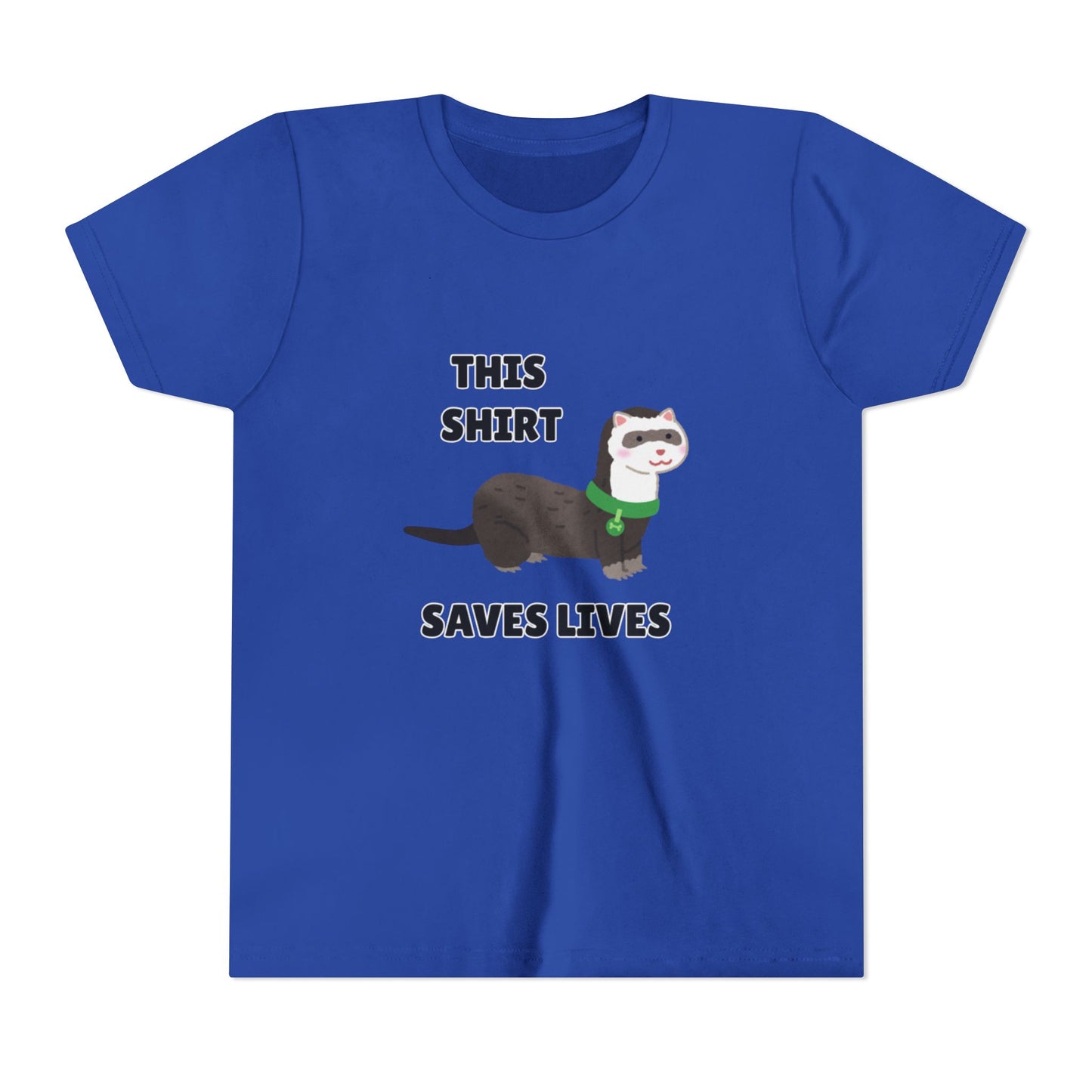 Funny Animal Youth Tee, 'This Shirt Saves Lives' T-Shirt, Cute Kids Shirt, Animal Lover Gift, Animal Rescue