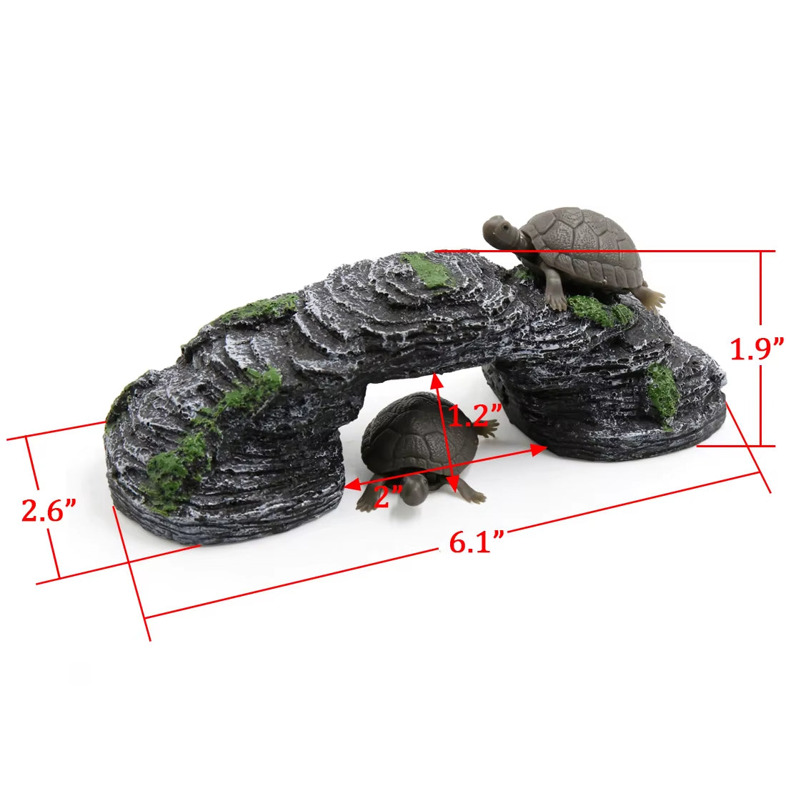Reptile Float Island Turtle Basking Platform Simulated Lawn Aquarium Turtle Ladder Climbing Fish Tank Habitat Accessories