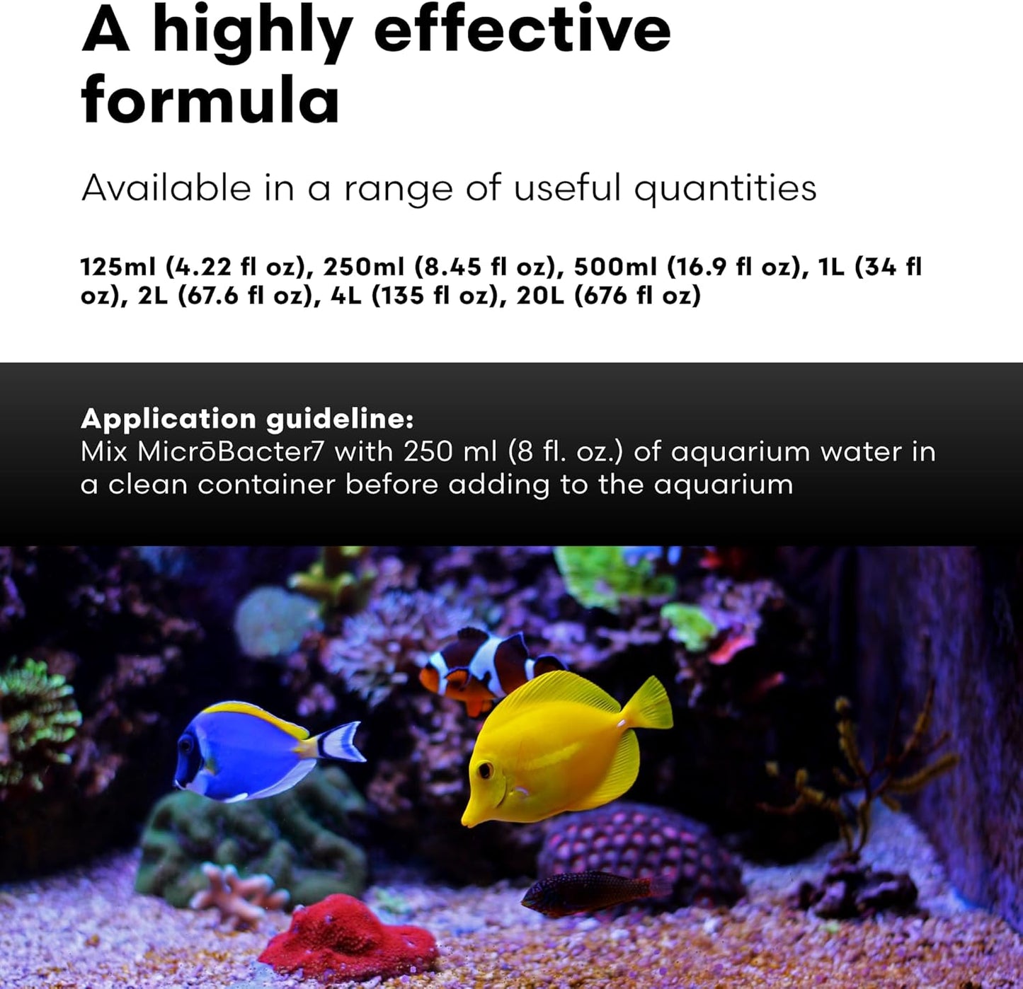 Microbacter7 Complete Bioculture for Fish Tank or Aquarium - Populates Biological Filter Media for Saltwater and Freshwater Fish - Aquarium Water Treatments, 16.9 Fl Oz