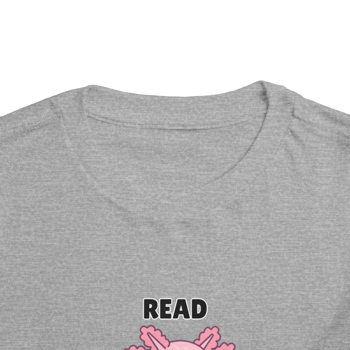 Toddler Sizes: Read Alotl Axolotl Cute Toddler Tee - "Read Alotl" Design, Kids' Short Sleeve T-Shirt, Gift for Book Lovers, Fun Reading Apparel, Toddler Gift Idea