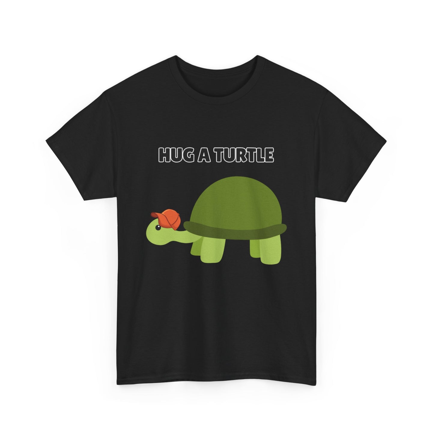 Adult Sizes: Hug a Turtle Unisex Tee | Cute Animal Shirt, Eco-Friendly Fashion, Turtle Lover Gift, Sustainable Apparel, Fun Graphic Tee