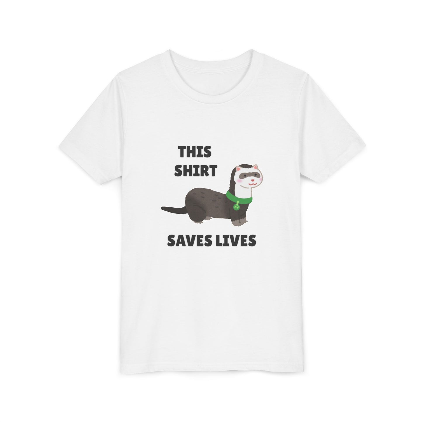 Funny Animal Youth Tee, 'This Shirt Saves Lives' T-Shirt, Cute Kids Shirt, Animal Lover Gift, Animal Rescue
