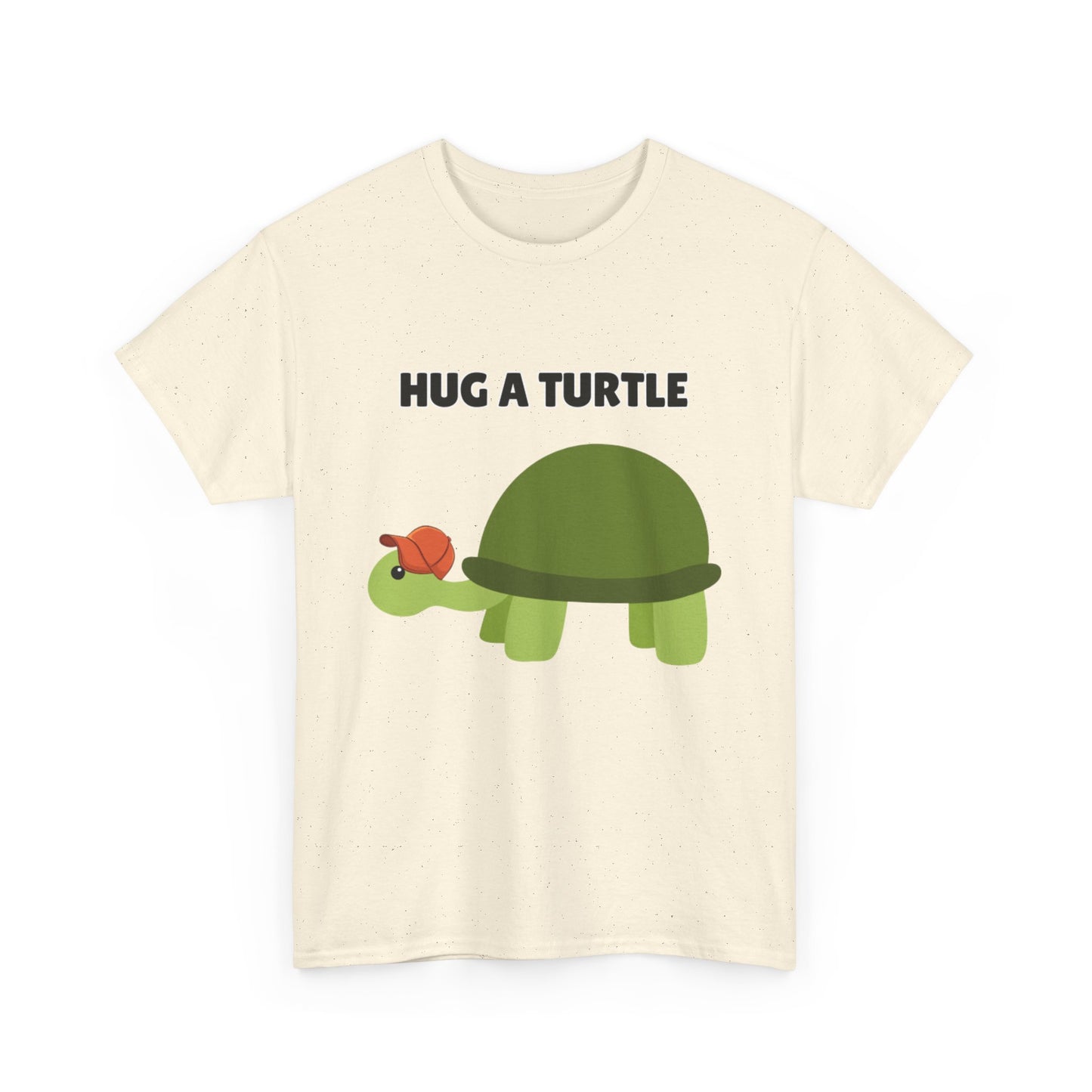 Adult Sizes: Hug a Turtle Unisex Tee | Cute Animal Shirt, Eco-Friendly Fashion, Turtle Lover Gift, Sustainable Apparel, Fun Graphic Tee