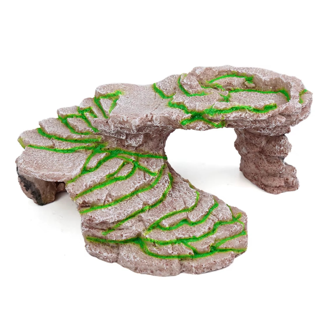 Reptile Float Island Turtle Basking Platform Simulated Lawn Aquarium Turtle Ladder Climbing Fish Tank Habitat Accessories