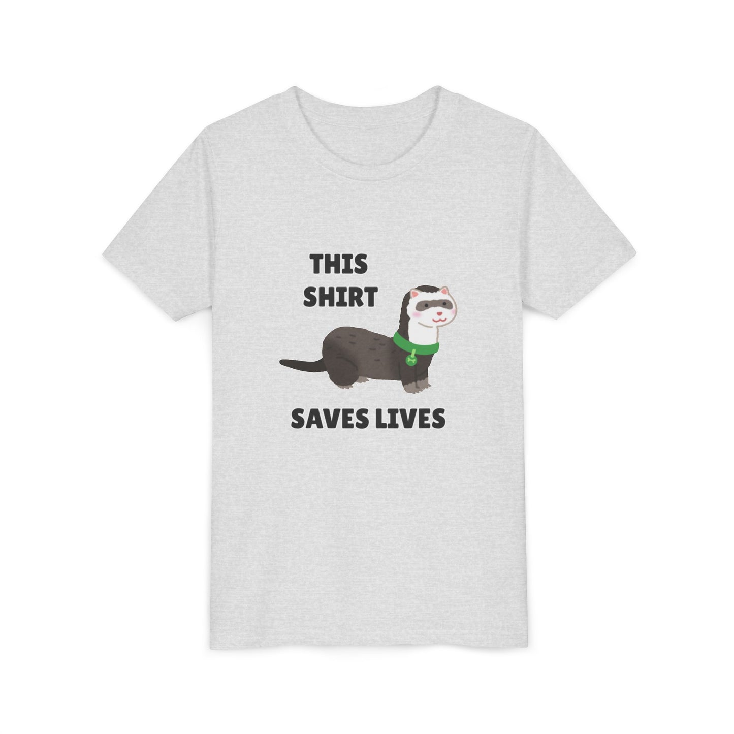 Funny Animal Youth Tee, 'This Shirt Saves Lives' T-Shirt, Cute Kids Shirt, Animal Lover Gift, Animal Rescue