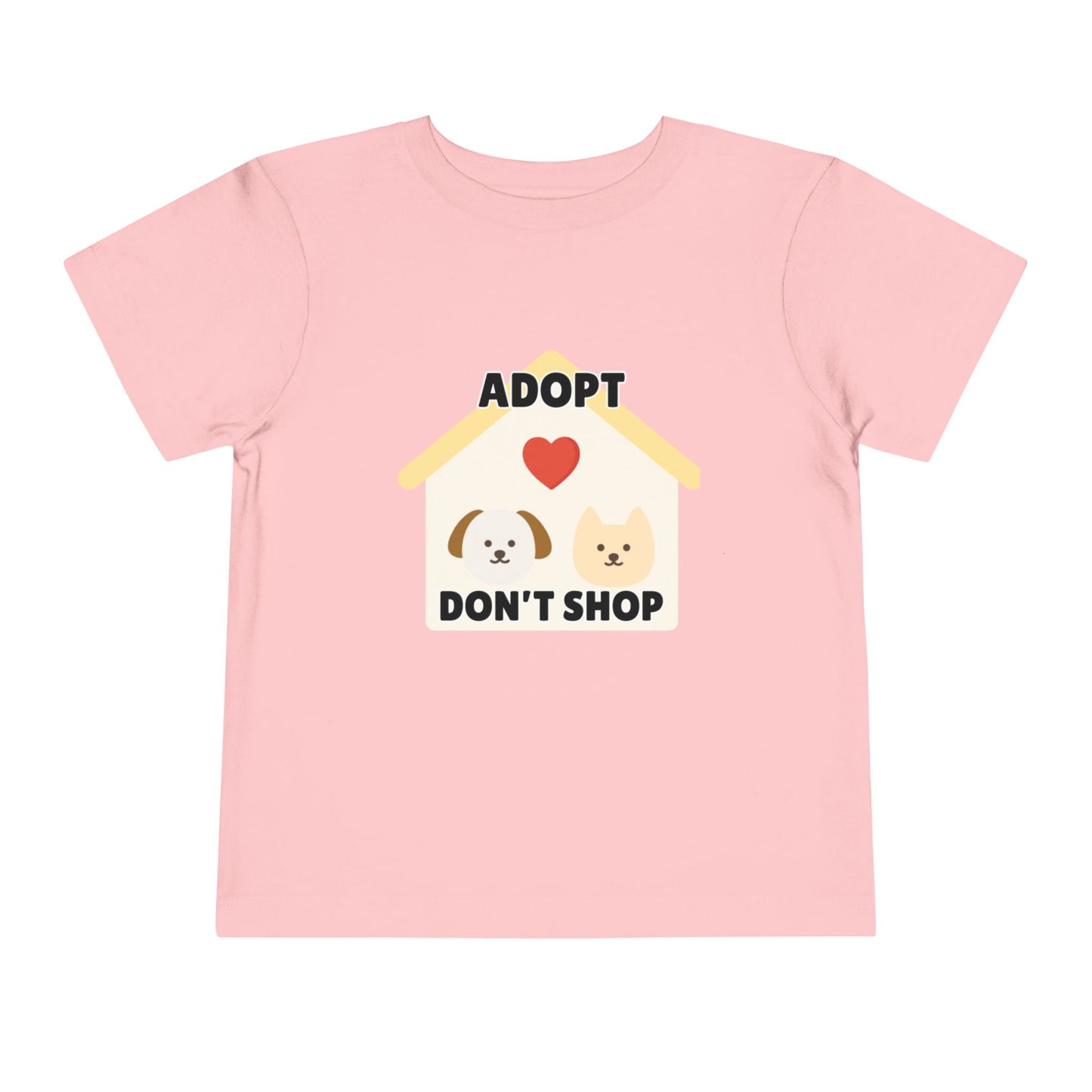 Toddler Sizes: Adopt Don't Shop Toddler Tee, Animal Rescue, Cute Animal Lover Shirt, Kids Apparel, Pet Adoption Awareness, Gift for Animal Lovers