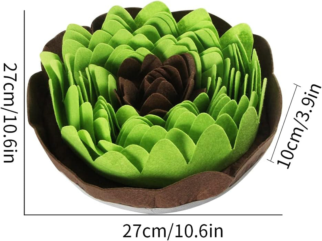 Dog Slow Feeding Mat, Pet Snuffle Mat for Dogs Training Foraging Sniffing Pad Interactive Feed Toy for Cats Dogs Portable Travel Use for Stress Release,Light Green