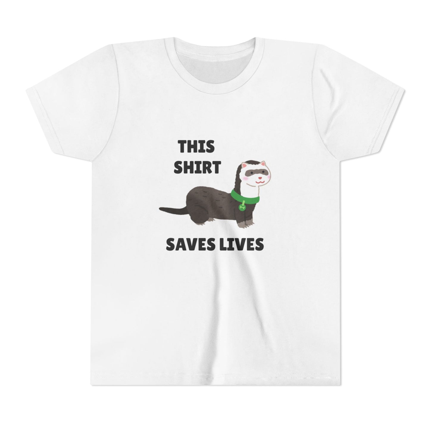 Funny Animal Youth Tee, 'This Shirt Saves Lives' T-Shirt, Cute Kids Shirt, Animal Lover Gift, Animal Rescue