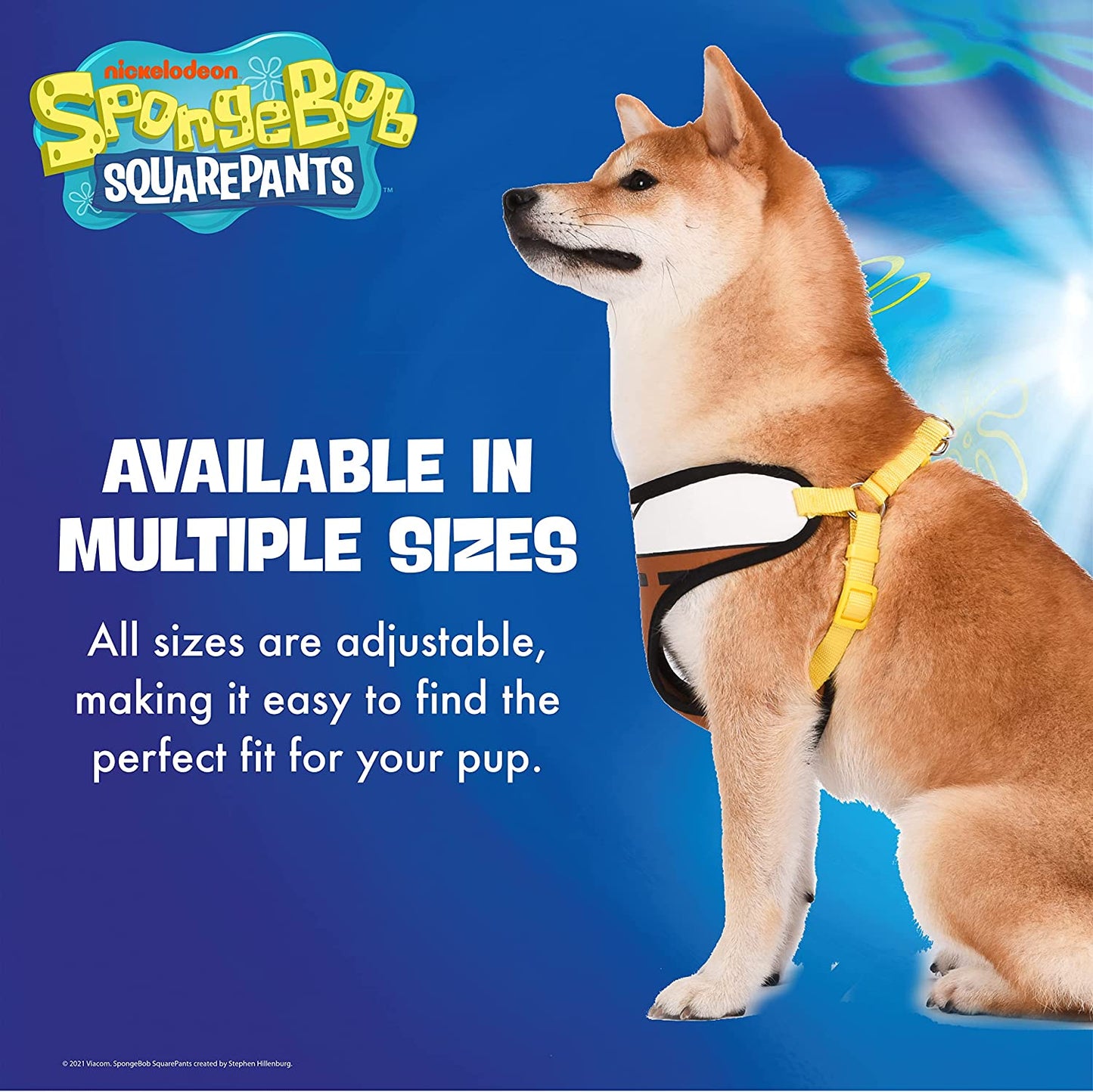 Spongebob Squarepants for Pets Dog Harness, Large | Large Dog Harness for Pets | Soft and Comfortable Dog Harness, Officially Licensed by | Spongebob Dog Apparel & Accessories
