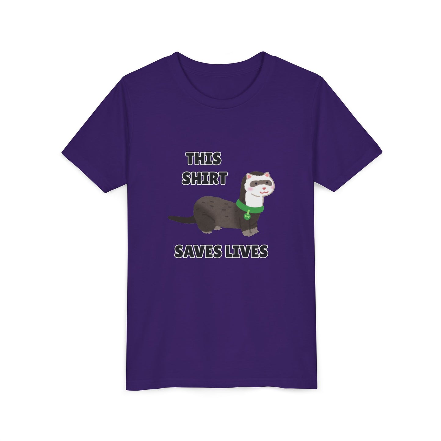 Funny Animal Youth Tee, 'This Shirt Saves Lives' T-Shirt, Cute Kids Shirt, Animal Lover Gift, Animal Rescue