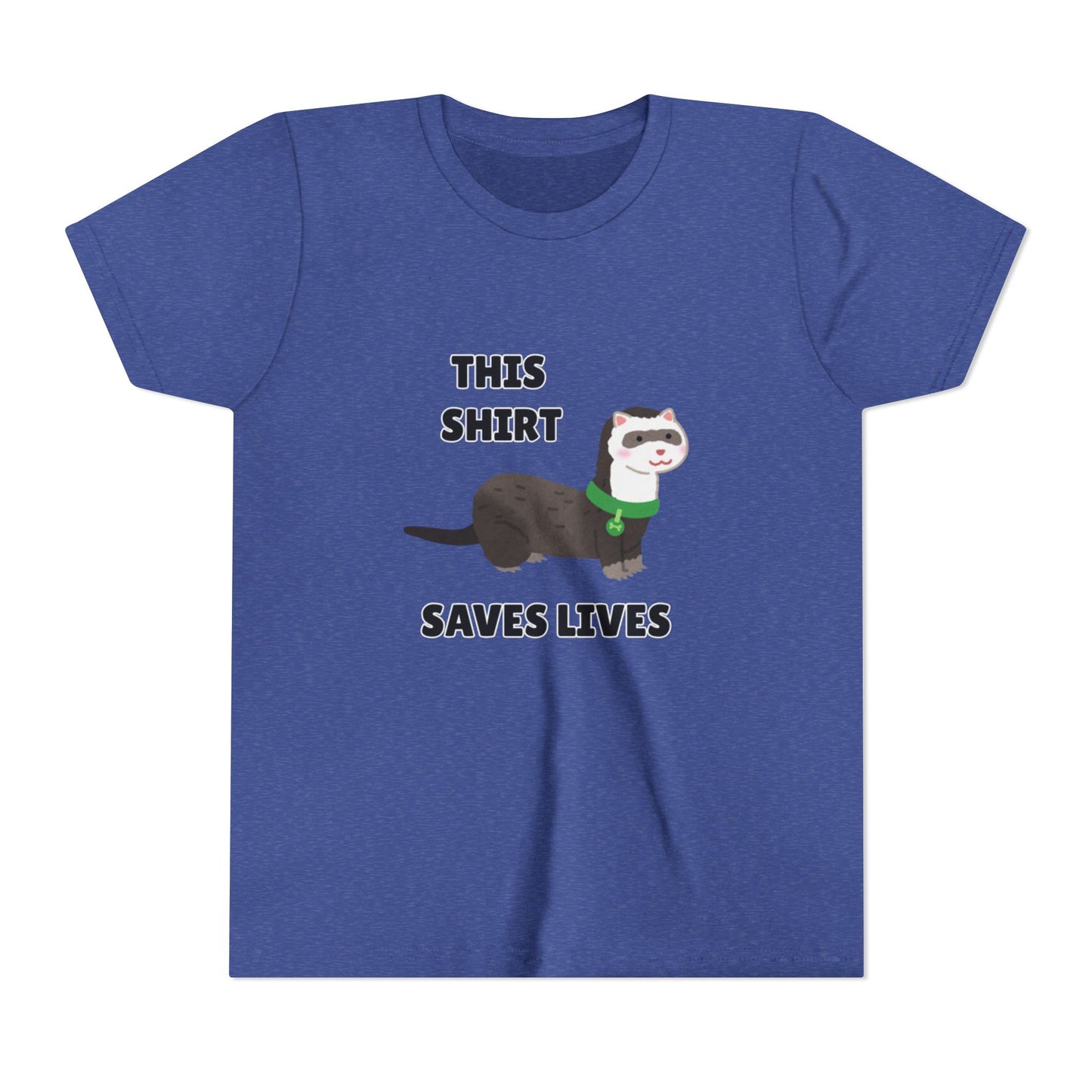 Funny Animal Youth Tee, 'This Shirt Saves Lives' T-Shirt, Cute Kids Shirt, Animal Lover Gift, Animal Rescue