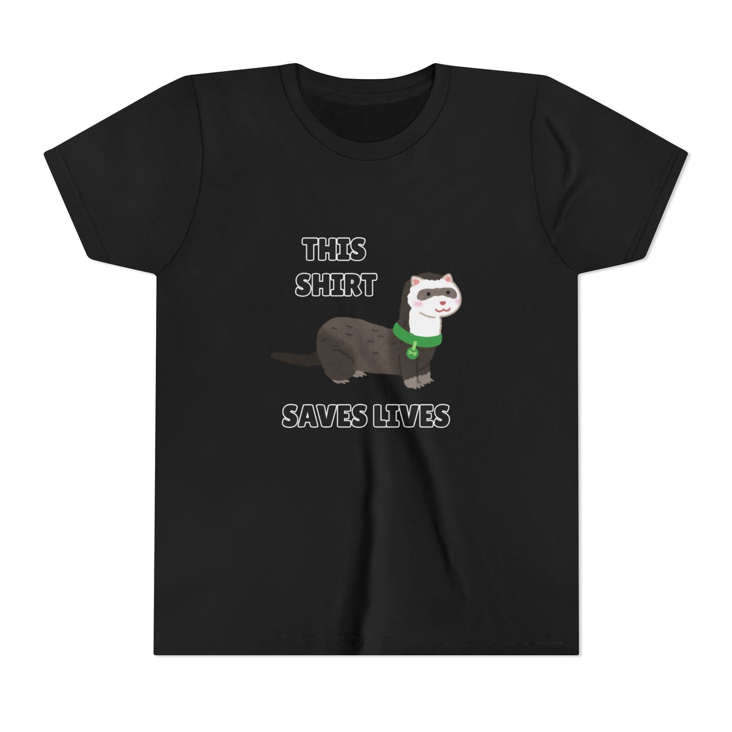 Funny Animal Youth Tee, 'This Shirt Saves Lives' T-Shirt, Cute Kids Shirt, Animal Lover Gift, Animal Rescue