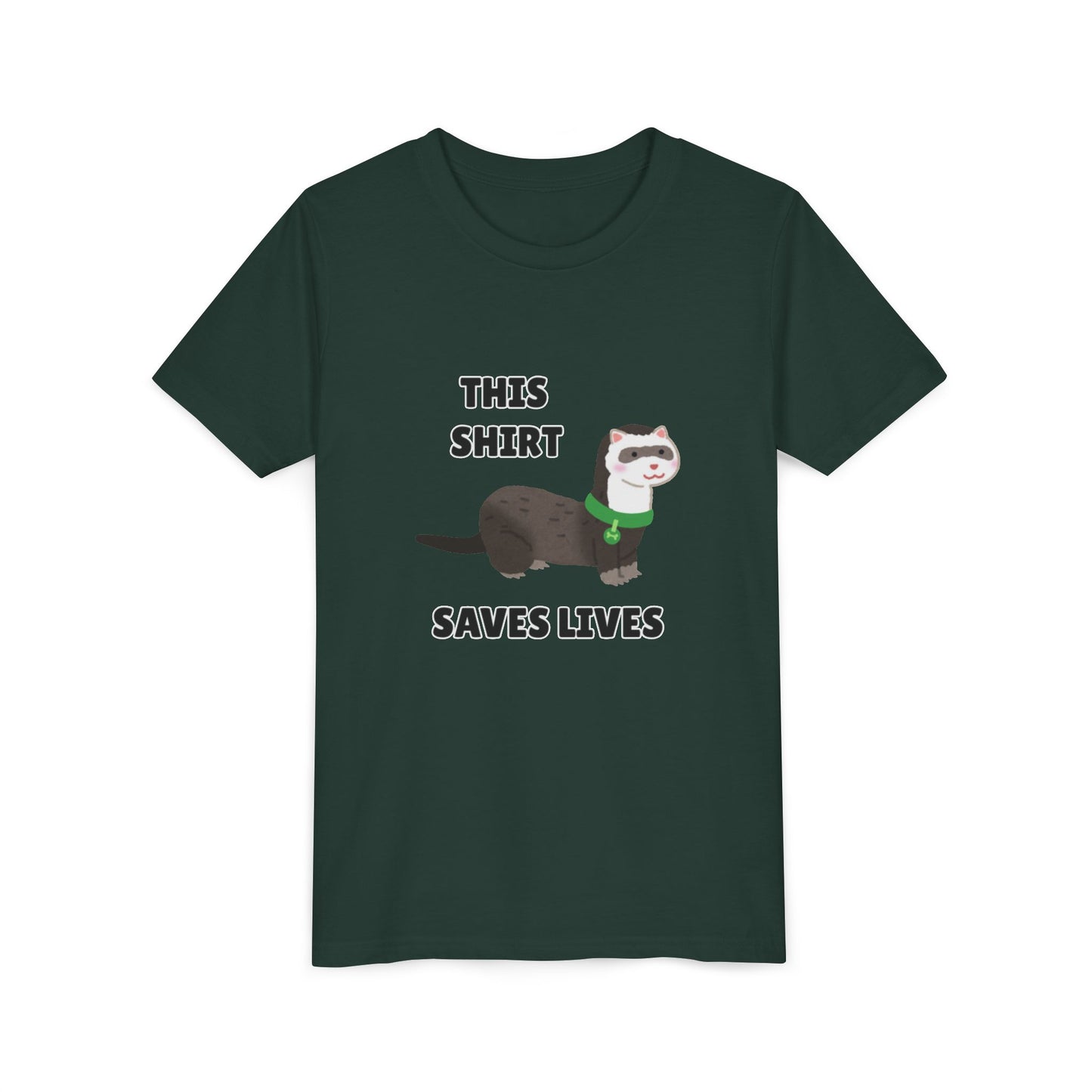 Funny Animal Youth Tee, 'This Shirt Saves Lives' T-Shirt, Cute Kids Shirt, Animal Lover Gift, Animal Rescue
