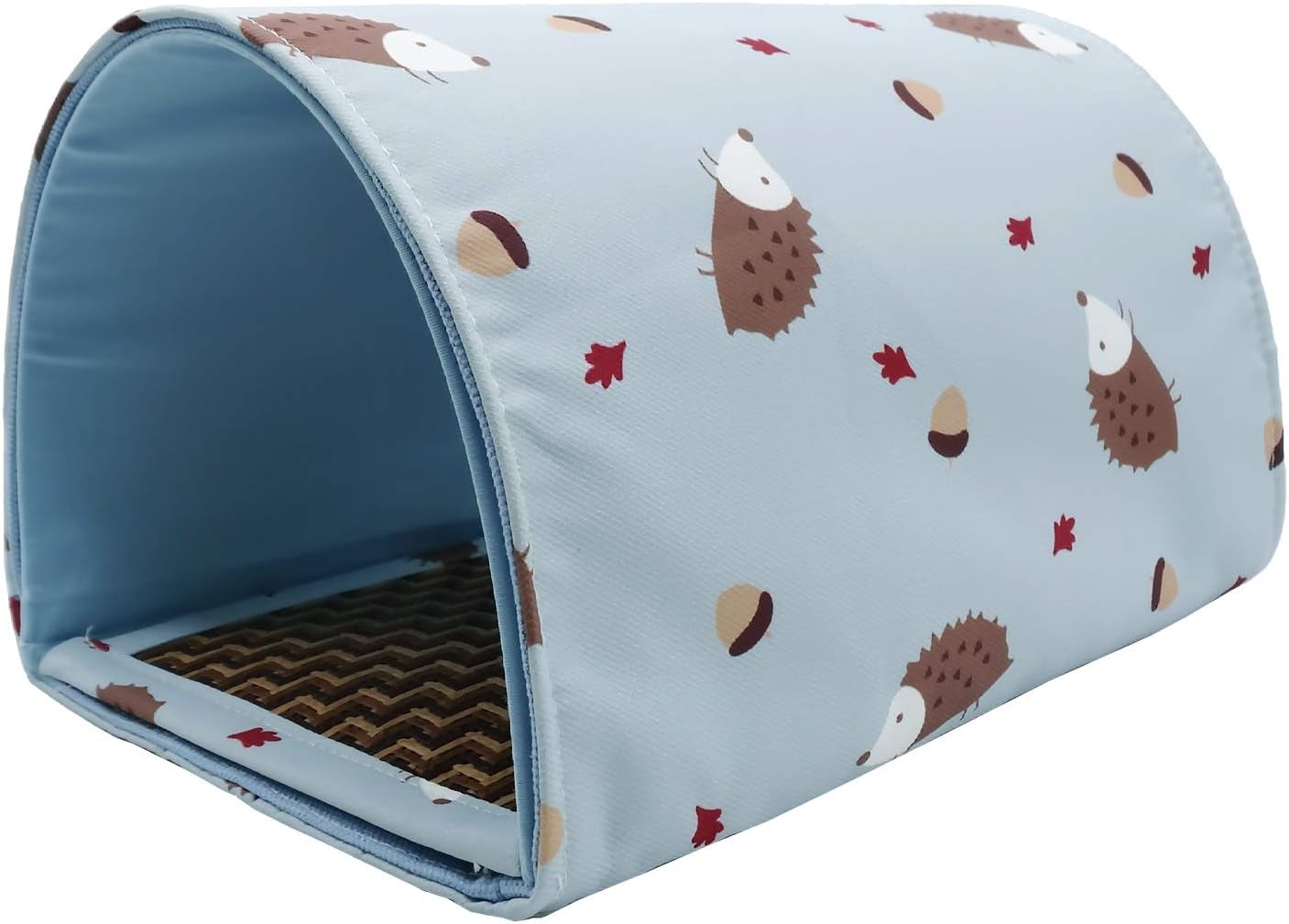 Handmade Sleeping Hideout Cave Tunnel for Baby Chinchillas/Mice/Gerbil Rats/Chinchilla/Squirrel/Guinea Pigs/Hedgehog/Dwarf Rabbit and Other Small Animal Beds (Blue)