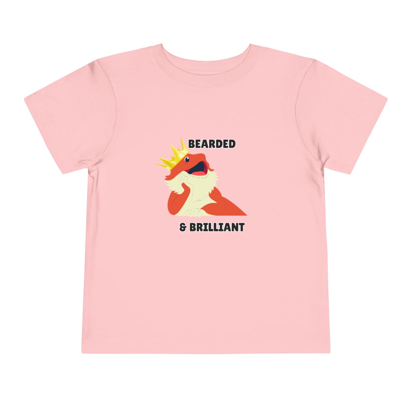 Toddler Sizes: Bearded & Brilliant Bearded Dragon Crown Toddler Tee - Fun Kids Reptile T-Shirt, Playdate Outfit, Unique Toddler Fashion, Cute Child's Clothing