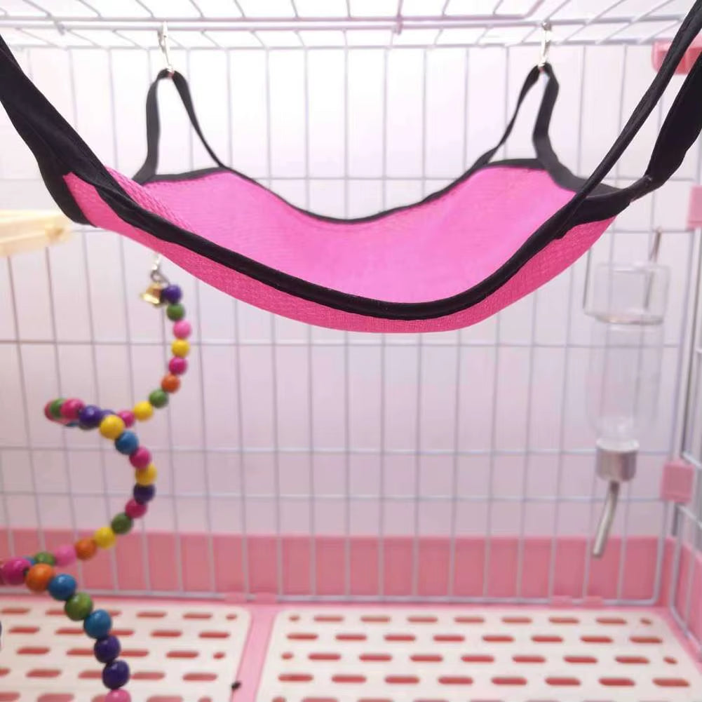 Pet Hammock Soft Summer Breathable Mesh Cloth Chinchilla Squirrel Hanging Nest Hamster Sleeping Bed Small Pets Supplies