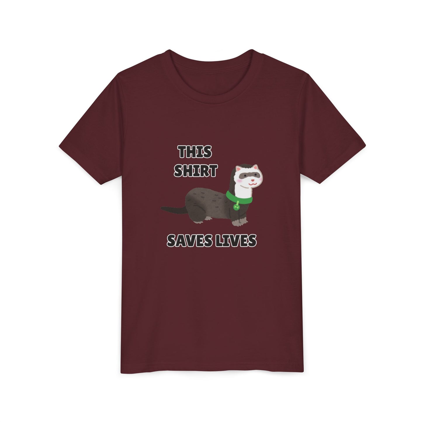 Funny Animal Youth Tee, 'This Shirt Saves Lives' T-Shirt, Cute Kids Shirt, Animal Lover Gift, Animal Rescue