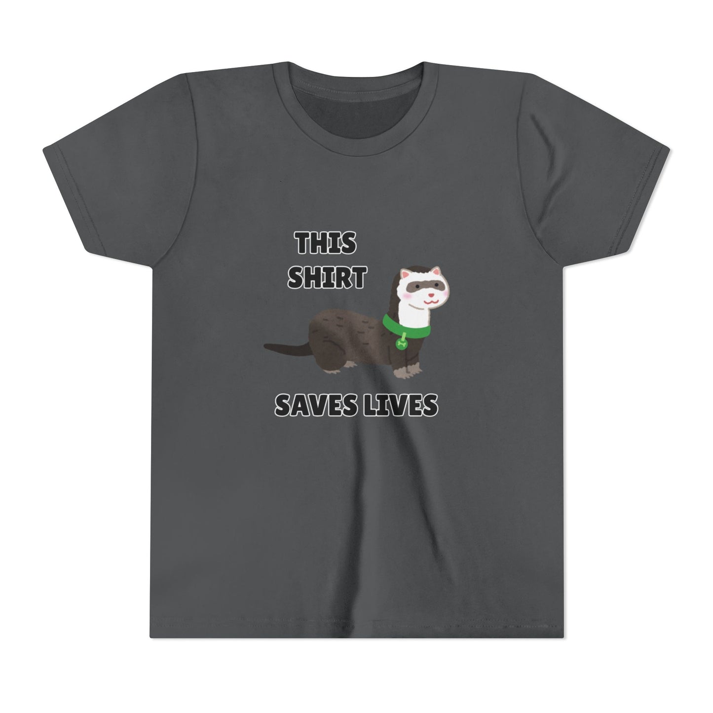 Funny Animal Youth Tee, 'This Shirt Saves Lives' T-Shirt, Cute Kids Shirt, Animal Lover Gift, Animal Rescue