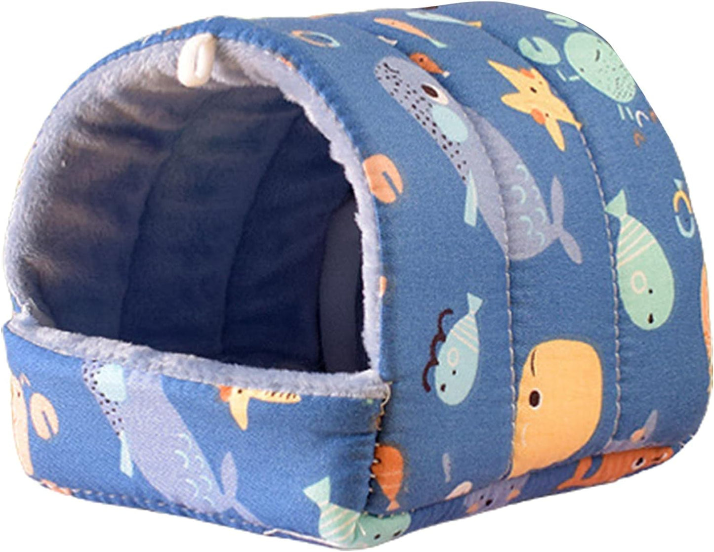 Guinea Pig Bed Cave Cozy Hamster House Hideout Hide House Small Animal Dwarf Rabbits Hedgehog Bearded Dragon Winter Nest Squirrel Hamster Cage Accessories Seaworld L