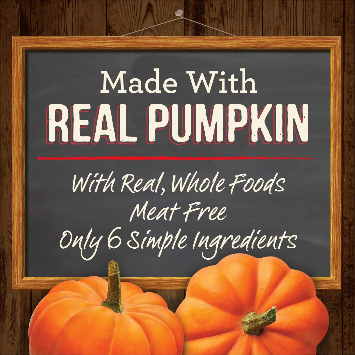 Oven Baked Natural Dog Treats with Real Pumpkin Fall Flavor, 11 Oz Pouch