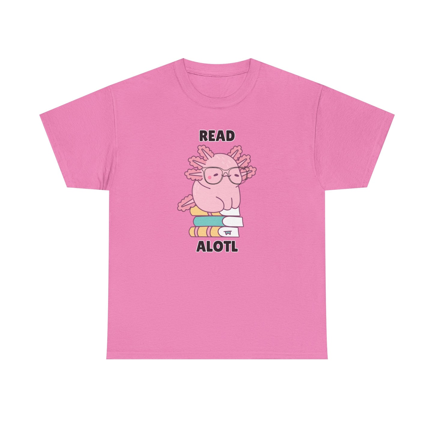 Adult Sizes: Read Alotl Cute Axolotl Reading Tee, Perfect for Book Lovers, Gifts for Readers, Fun Graphic Shirt, Animal Lover Apparel, Axolotl Merchandise