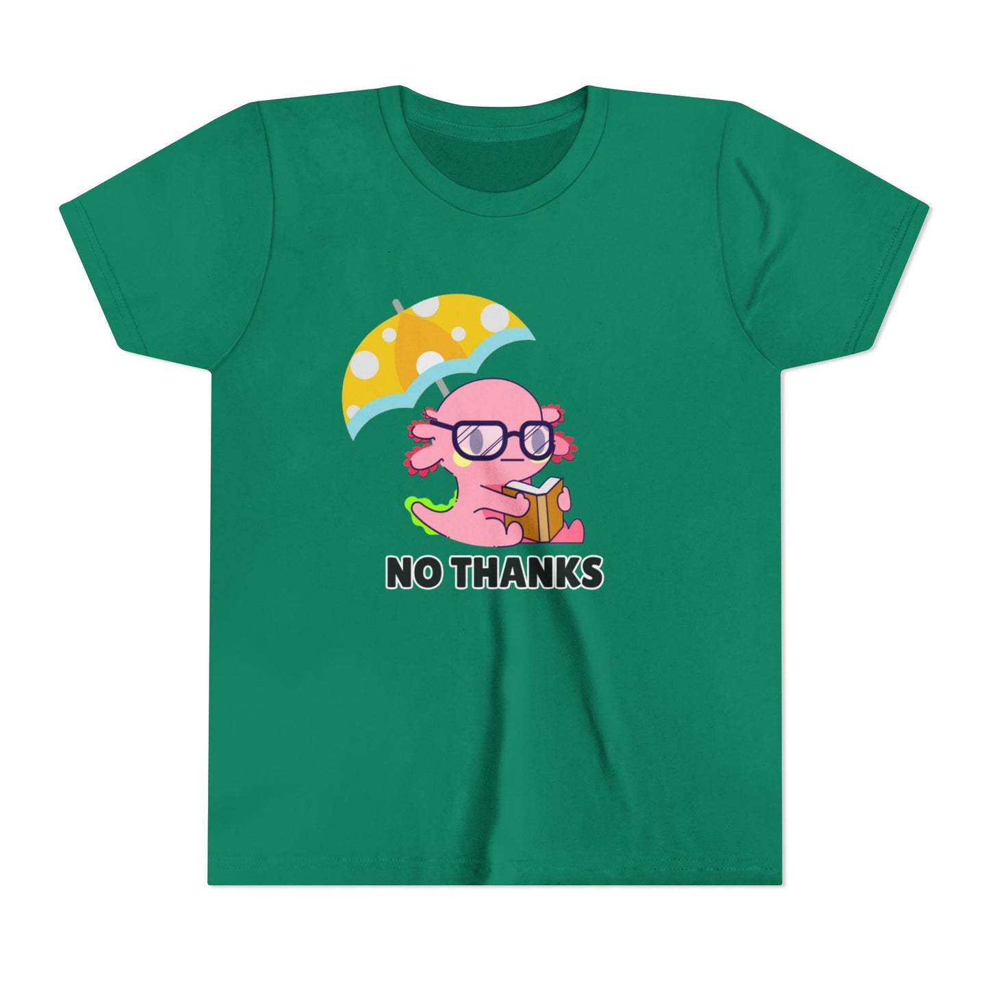 Axolotl "No Thanks" Umbrella Youth Short Sleeve Tee