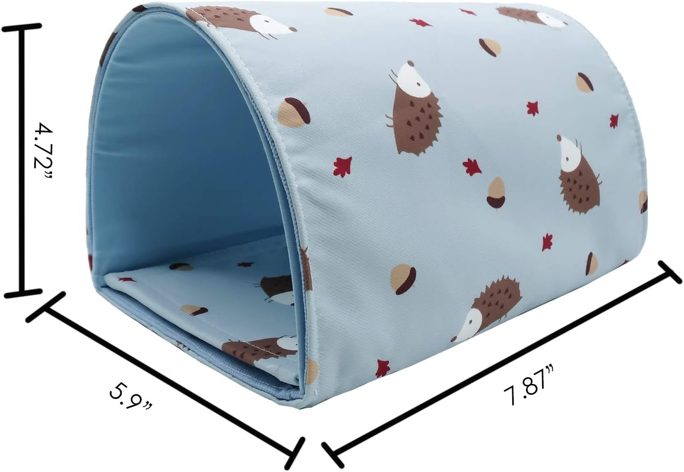 Handmade Sleeping Hideout Cave Tunnel for Baby Chinchillas/Mice/Gerbil Rats/Chinchilla/Squirrel/Guinea Pigs/Hedgehog/Dwarf Rabbit and Other Small Animal Beds (Blue)