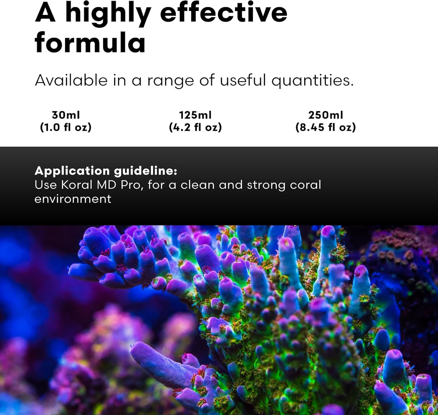 Koral MD Pro - Professional Strength Coral & Frag Dip & Cleaner, Conditioner & Acclimator for Coral Aquarium Tanks - Aquarium Water Treatments & Reef Supplies, 1.01 Fl Oz