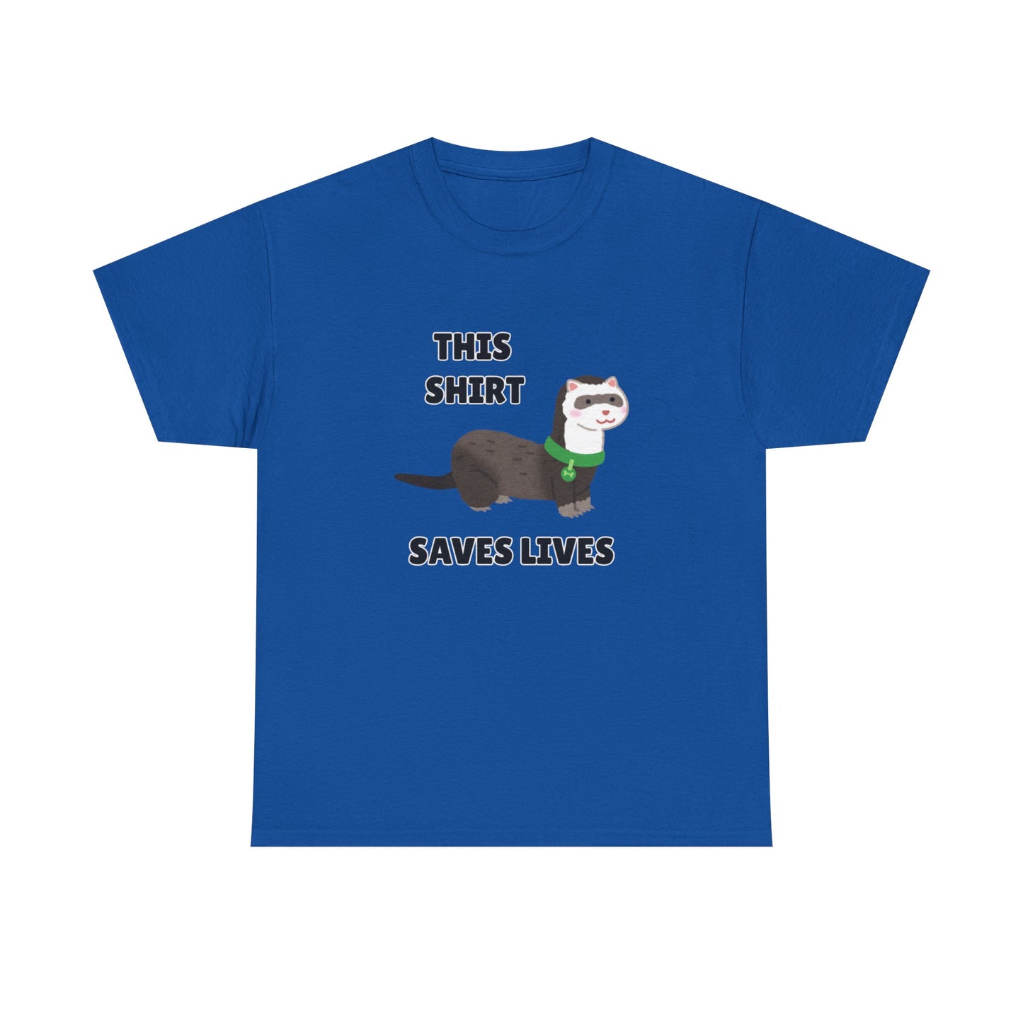 Adult Sizes: This Shirt Saves Lives Cute Animal Rescue Tee, Funny T-Shirt for Animal Lovers, Gift for Pet Adoption, Eco-Friendly Humor Shirt, Unique Casual Wear