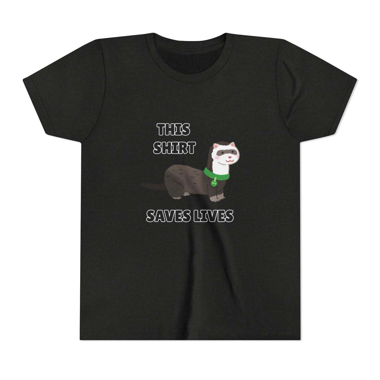 Funny Animal Youth Tee, 'This Shirt Saves Lives' T-Shirt, Cute Kids Shirt, Animal Lover Gift, Animal Rescue