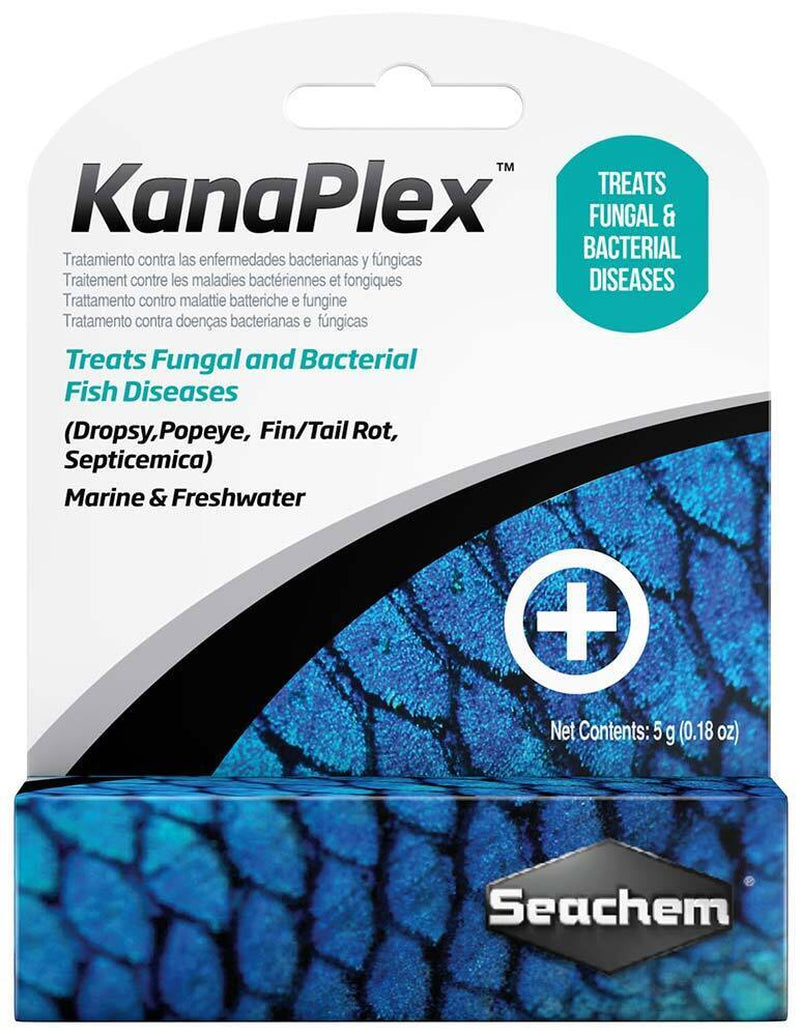 Seachem Kanaplex Treats Fungal and Bacterial Fish Diseases - 5 Grams (0.18Oz)