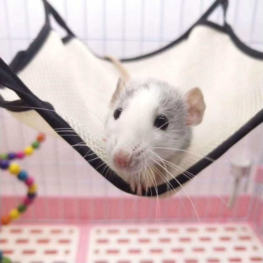 Pet Hammock Soft Summer Breathable Mesh Cloth Chinchilla Squirrel Hanging Nest Hamster Sleeping Bed Small Pets Supplies