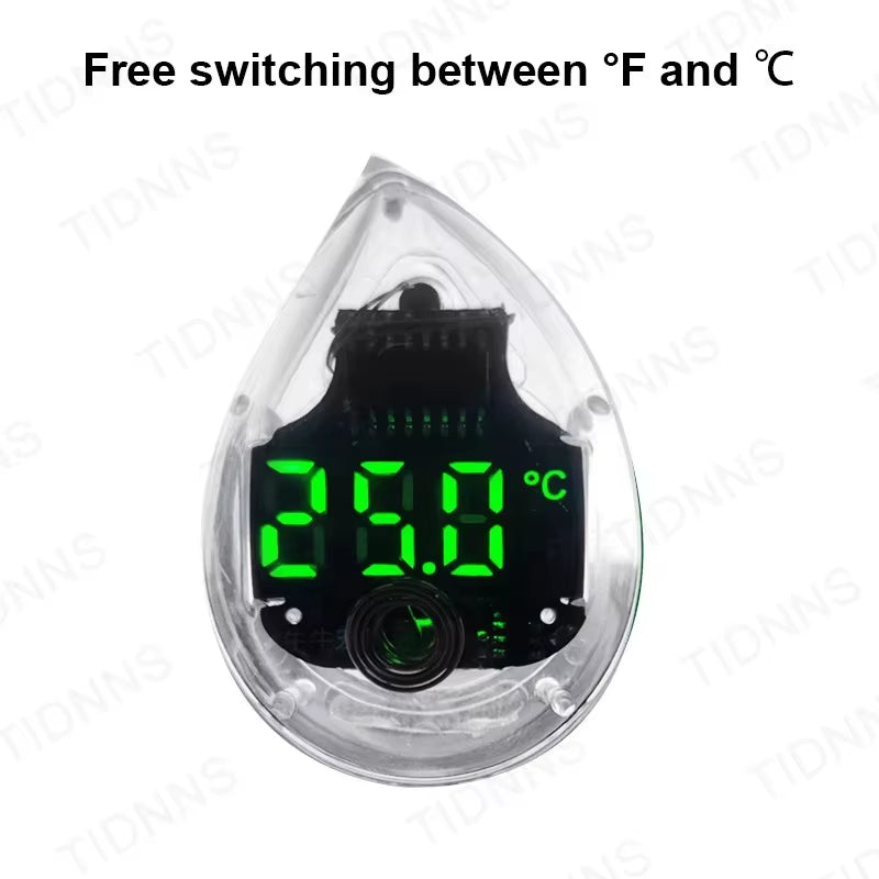 MINYUE Aquarium Thermometer LCD Digital External Thermometer Charging Type-C Fish Tank Mini Thermometer High Precision -9.9-50℃