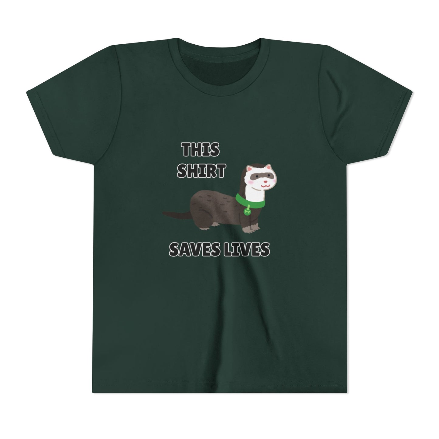 Funny Animal Youth Tee, 'This Shirt Saves Lives' T-Shirt, Cute Kids Shirt, Animal Lover Gift, Animal Rescue