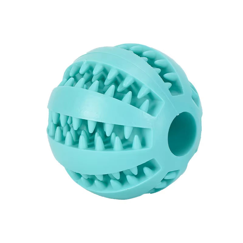 Pet Dog Toys Natural Rubber Food Ball Toy Soft Tooth Clean Treat Ball for Small Dog Cat Interactive Elasticity Puppy Chew Toy