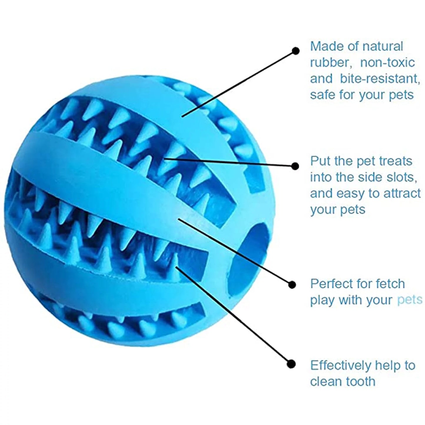 Soft Pet Dog Toy Rubber Dog Ball Toy Elasticity Interactive Toothclean Dog Chew Toy