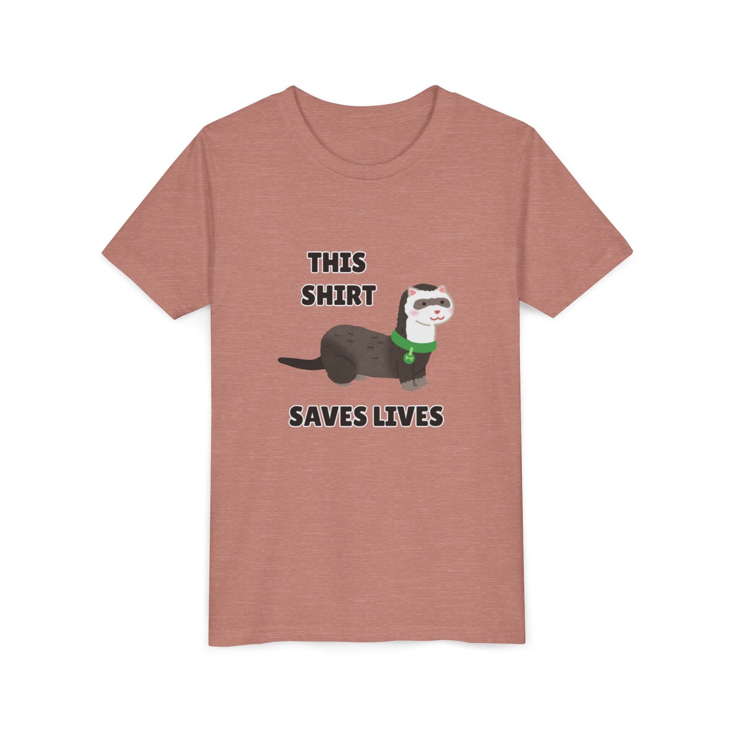 Funny Animal Youth Tee, 'This Shirt Saves Lives' T-Shirt, Cute Kids Shirt, Animal Lover Gift, Animal Rescue