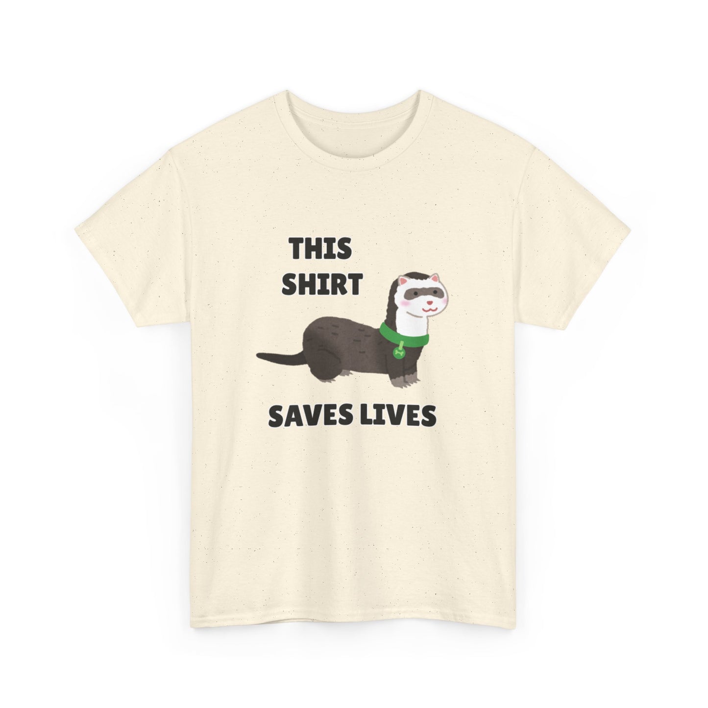 Adult Sizes: This Shirt Saves Lives Cute Animal Rescue Tee, Funny T-Shirt for Animal Lovers, Gift for Pet Adoption, Eco-Friendly Humor Shirt, Unique Casual Wear