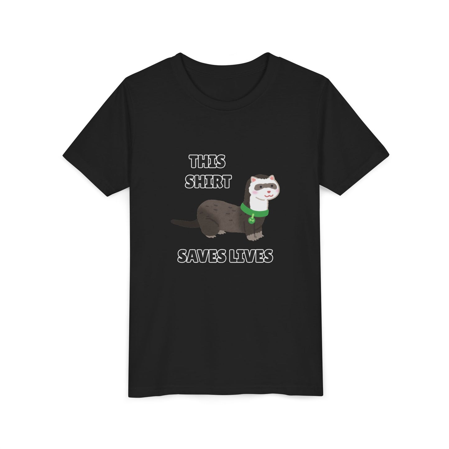 Funny Animal Youth Tee, 'This Shirt Saves Lives' T-Shirt, Cute Kids Shirt, Animal Lover Gift, Animal Rescue