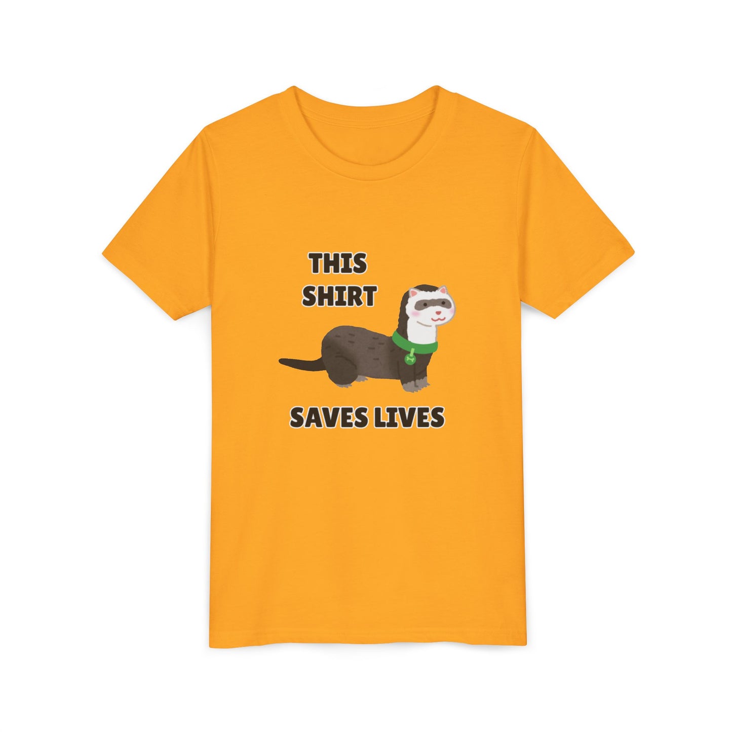 Funny Animal Youth Tee, 'This Shirt Saves Lives' T-Shirt, Cute Kids Shirt, Animal Lover Gift, Animal Rescue