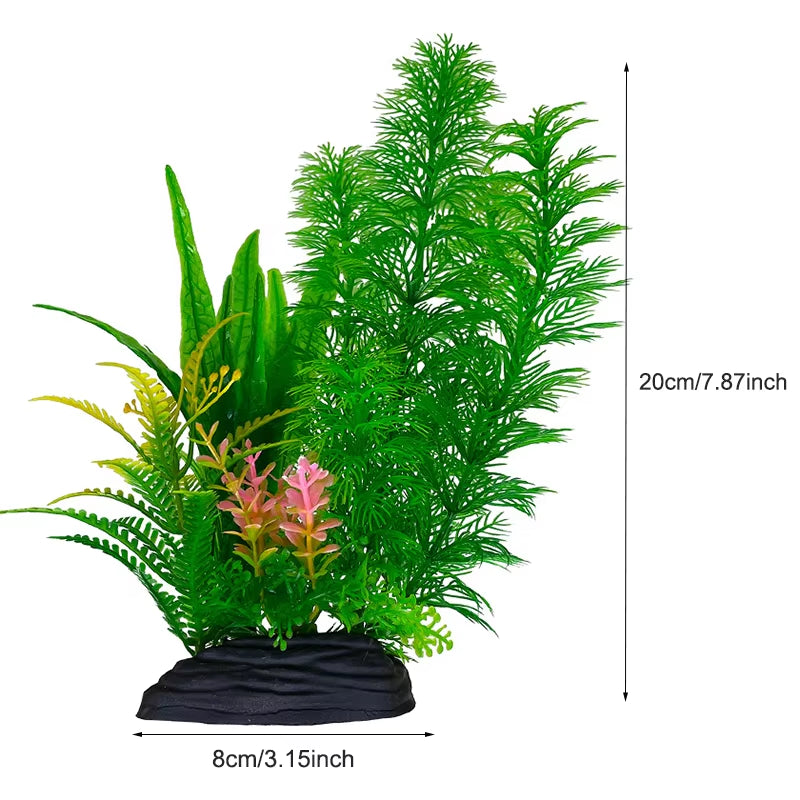 Artificial Aquarium Decor Plants Plastic Aquatic Plants Underwater Plants Aquarium Accessories