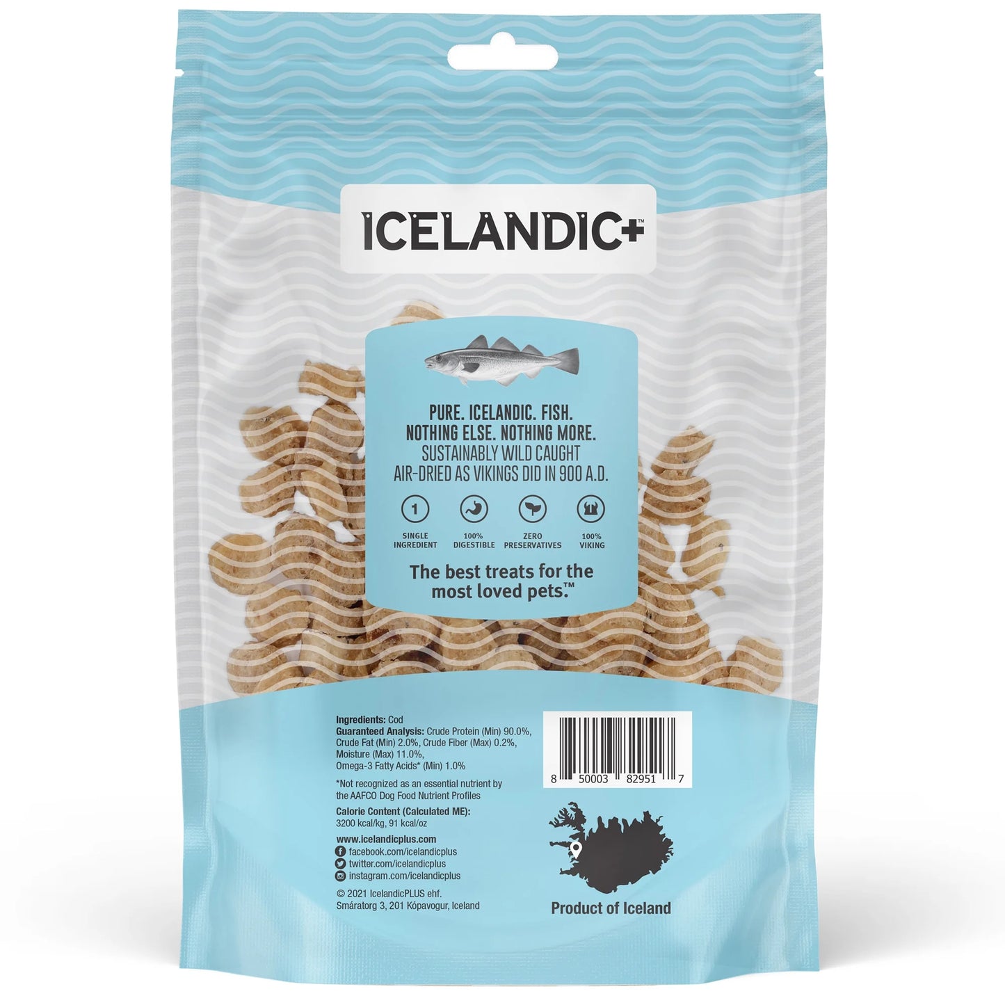 Mini Cod Fish Chips Training Dog Treat 2.5-Oz Bag