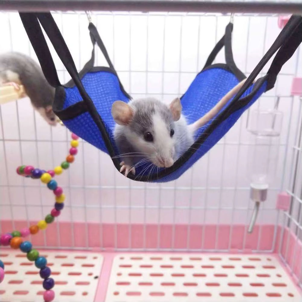 Pet Hammock Soft Summer Breathable Mesh Cloth Chinchilla Squirrel Hanging Nest Hamster Sleeping Bed Small Pets Supplies