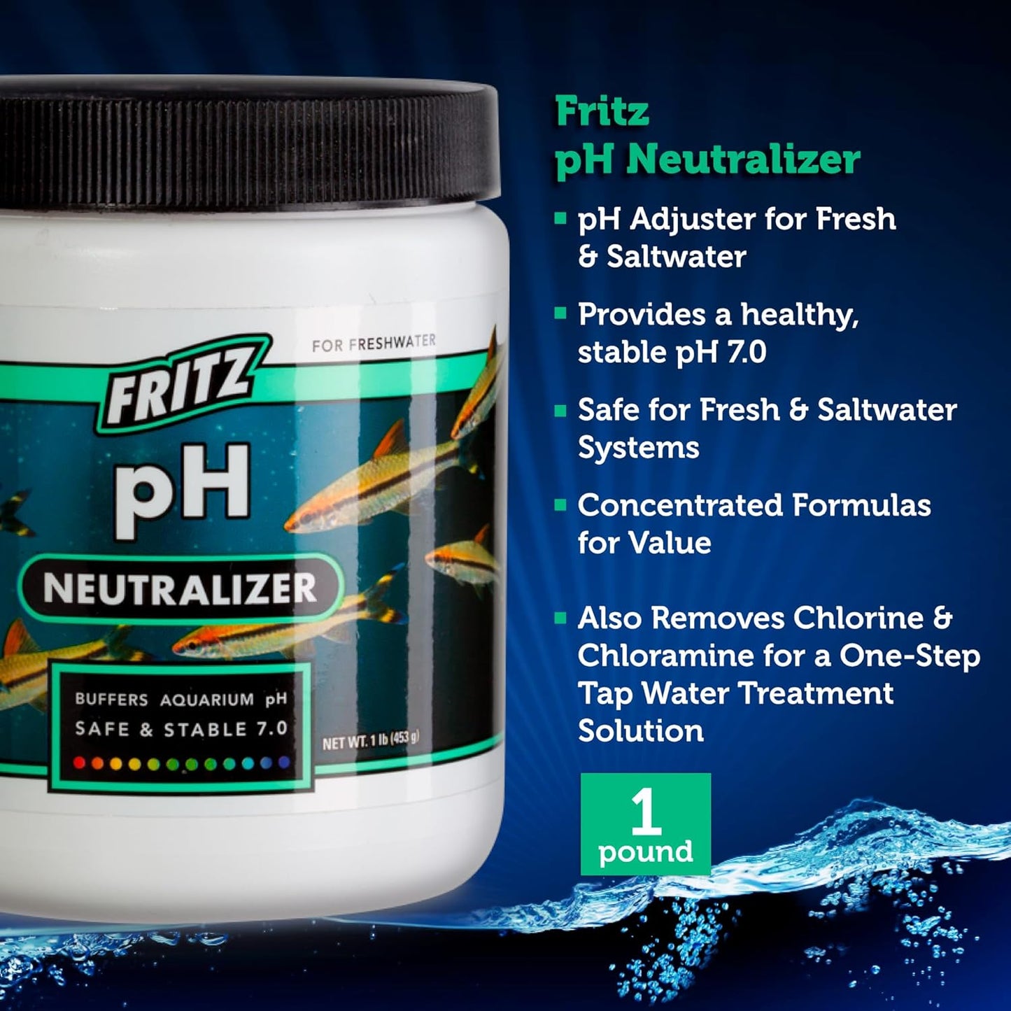 80285 Fritz Ph Neutralizer for Fresh and Salt Water Aquariums, 1-LBS
