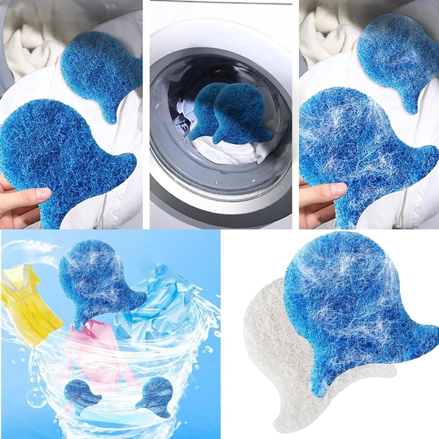 Pet Hair Remover for Laundry, 5 Pcs Pet Hair Remover Balls for Washing Machine, Reusable Pet Hair and Lint Catcher from Clothes