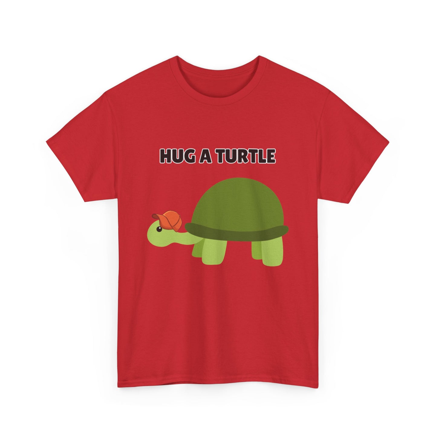 Adult Sizes: Hug a Turtle Unisex Tee | Cute Animal Shirt, Eco-Friendly Fashion, Turtle Lover Gift, Sustainable Apparel, Fun Graphic Tee