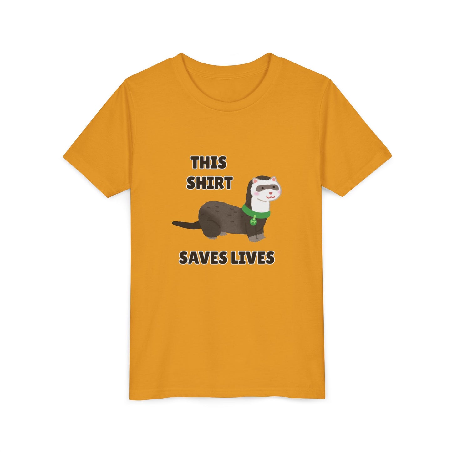 Funny Animal Youth Tee, 'This Shirt Saves Lives' T-Shirt, Cute Kids Shirt, Animal Lover Gift, Animal Rescue