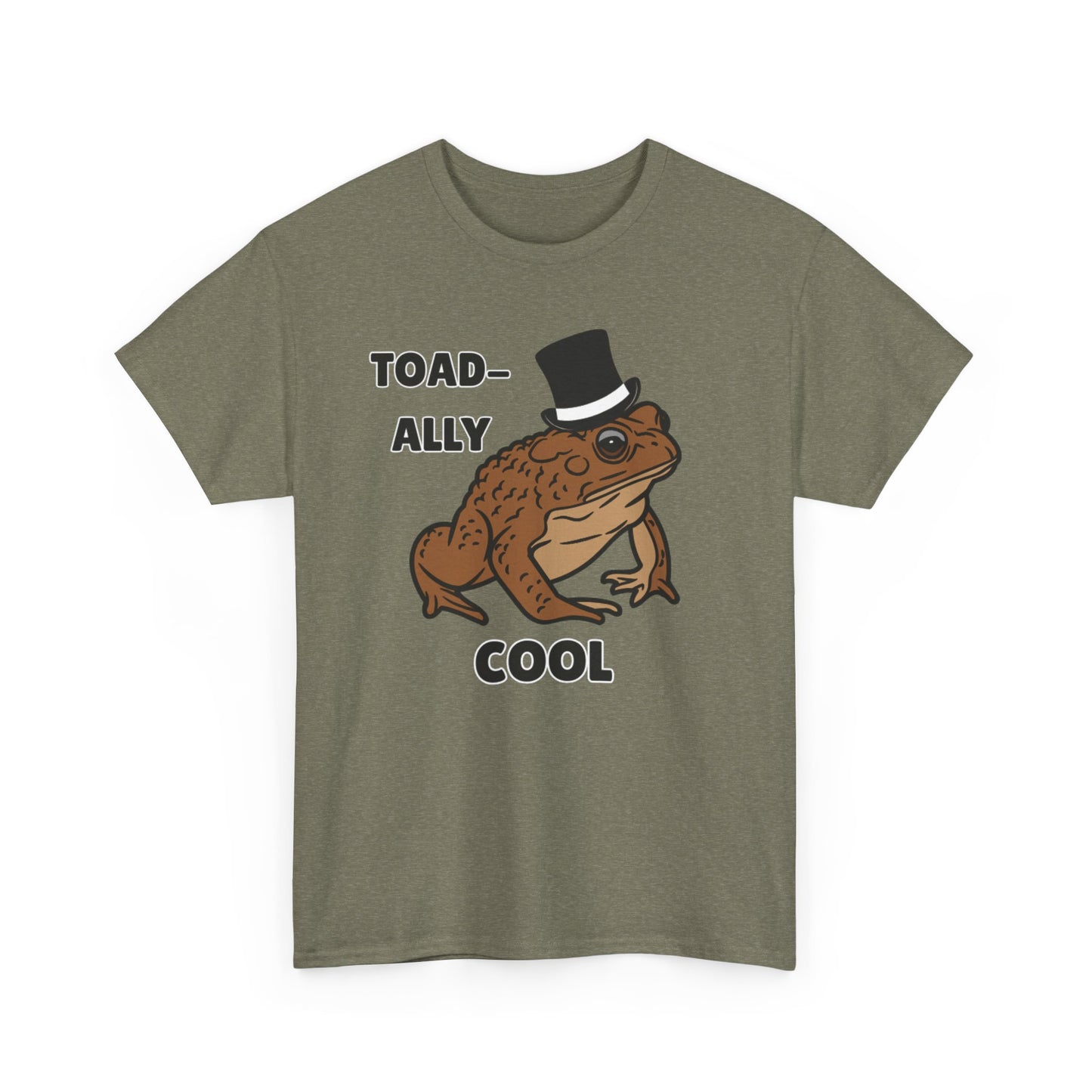 Adult Sizes: Toadally Cool Toad and Frog Tee, Unisex Cotton Shirt, Funny Frog Clothing, Gift for Nature Lovers, Casual Wear for Any Occasion