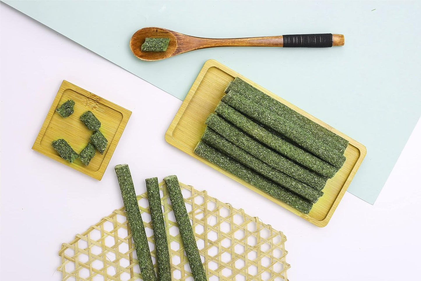 Natural Timothy Hay Sticks, Natural Sticks, Timothy Molar Rod for Small Animals, Rabbits Hamsters Guinea Pigs Gerbils Groundhog Squirrels(20Pcs) (Timothy)